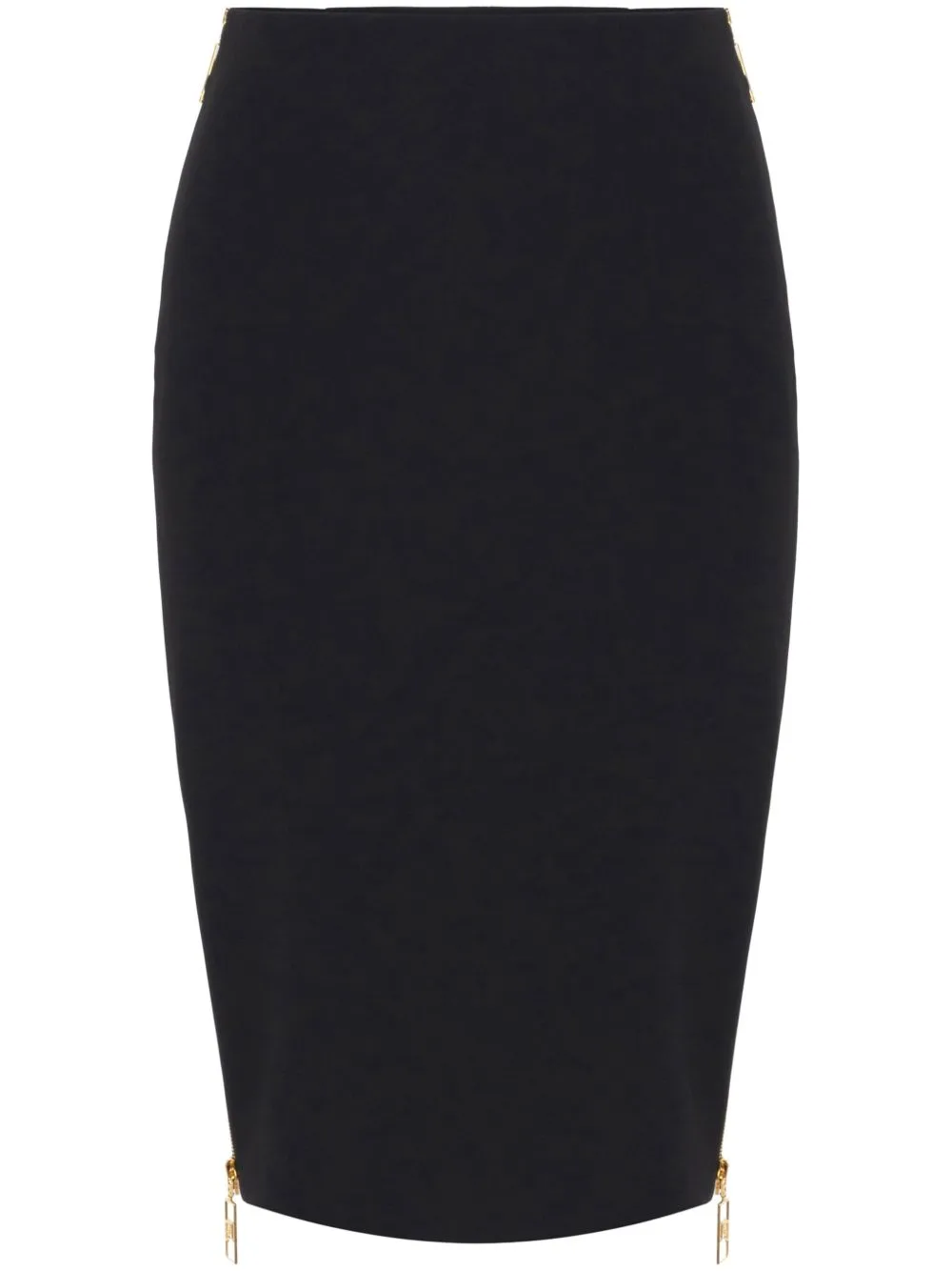 Zip-Detail Crepe Skirt by Elisabetta Franchi