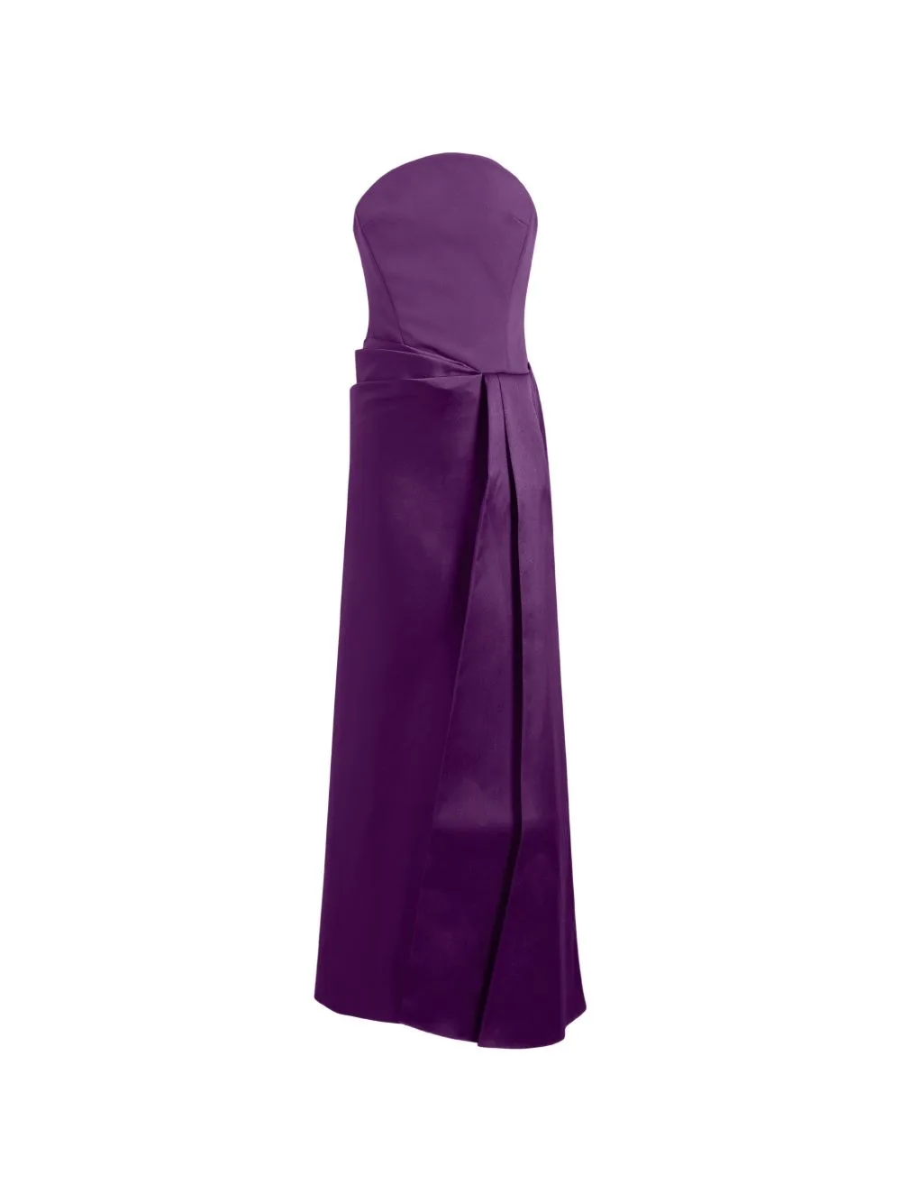 Seri Strapless Draped Maxi Dress by Solace London