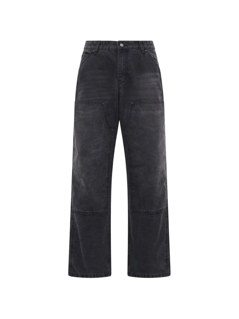 Eye-Badge Double-Knee Jeans by KidSuper