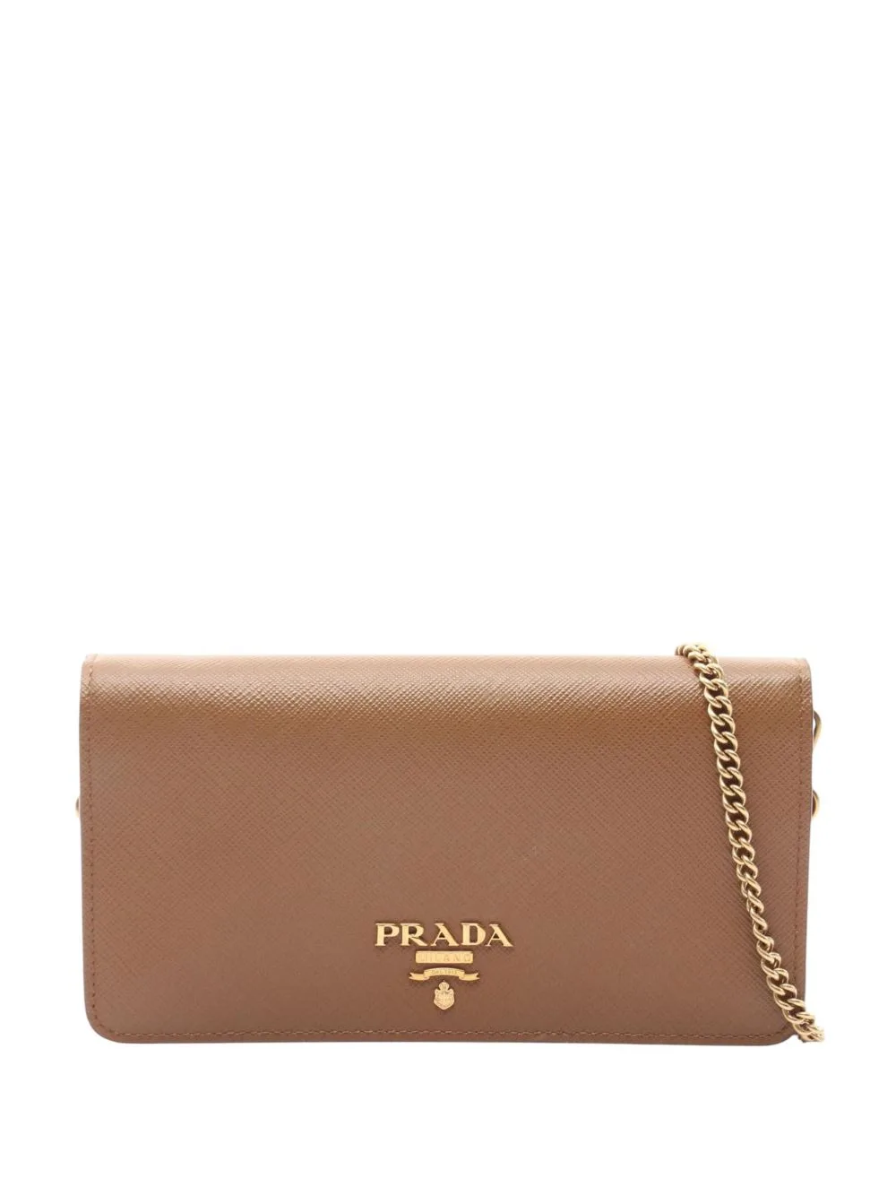 2010-2026 Saffiano Wallet on Chain Crossbody Bag by Prada Pre-Owned