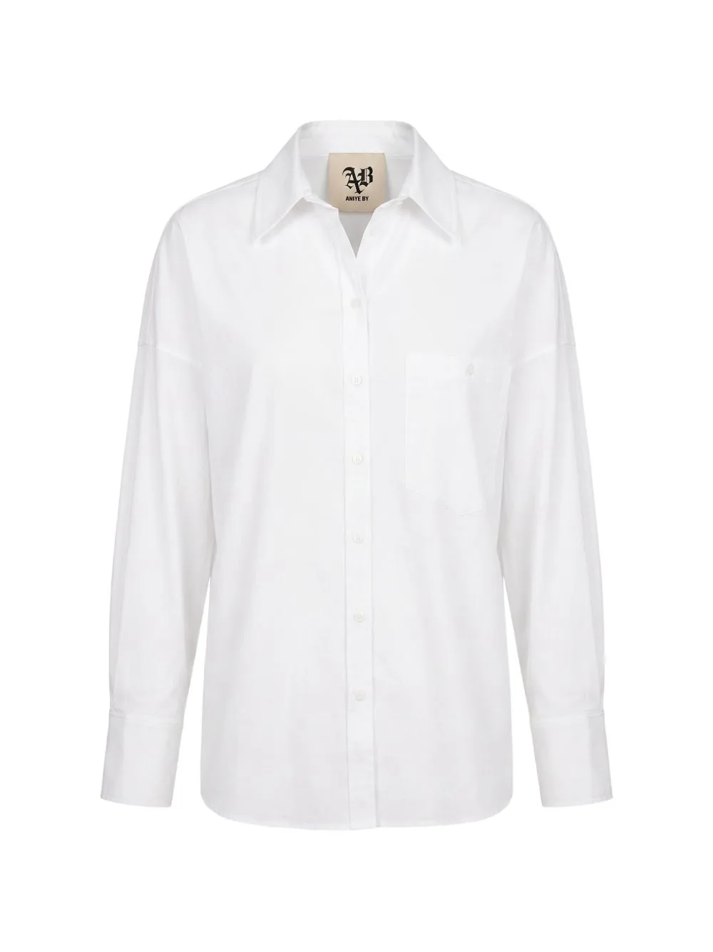 Logo-Plaque Drop-Shoulder Shirt by Aniye By