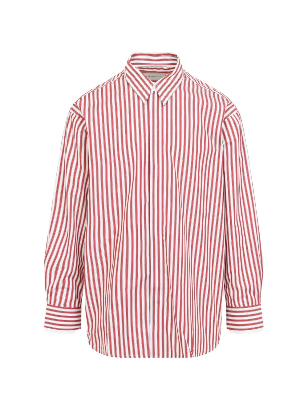 Vertical-Stripe Cotton Shirt by AMI Paris
