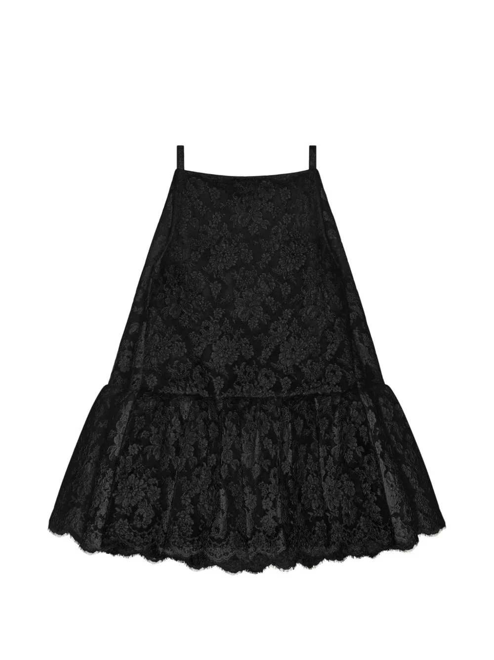 Sliced Mini Ruffled Dress in Lace by Givenchy