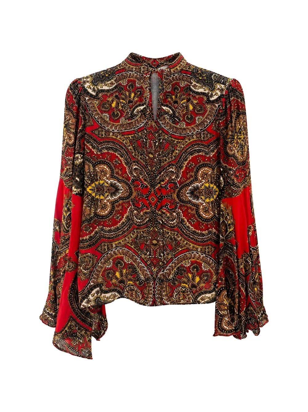 Wella Bell-Sleeve Top by alice + olivia