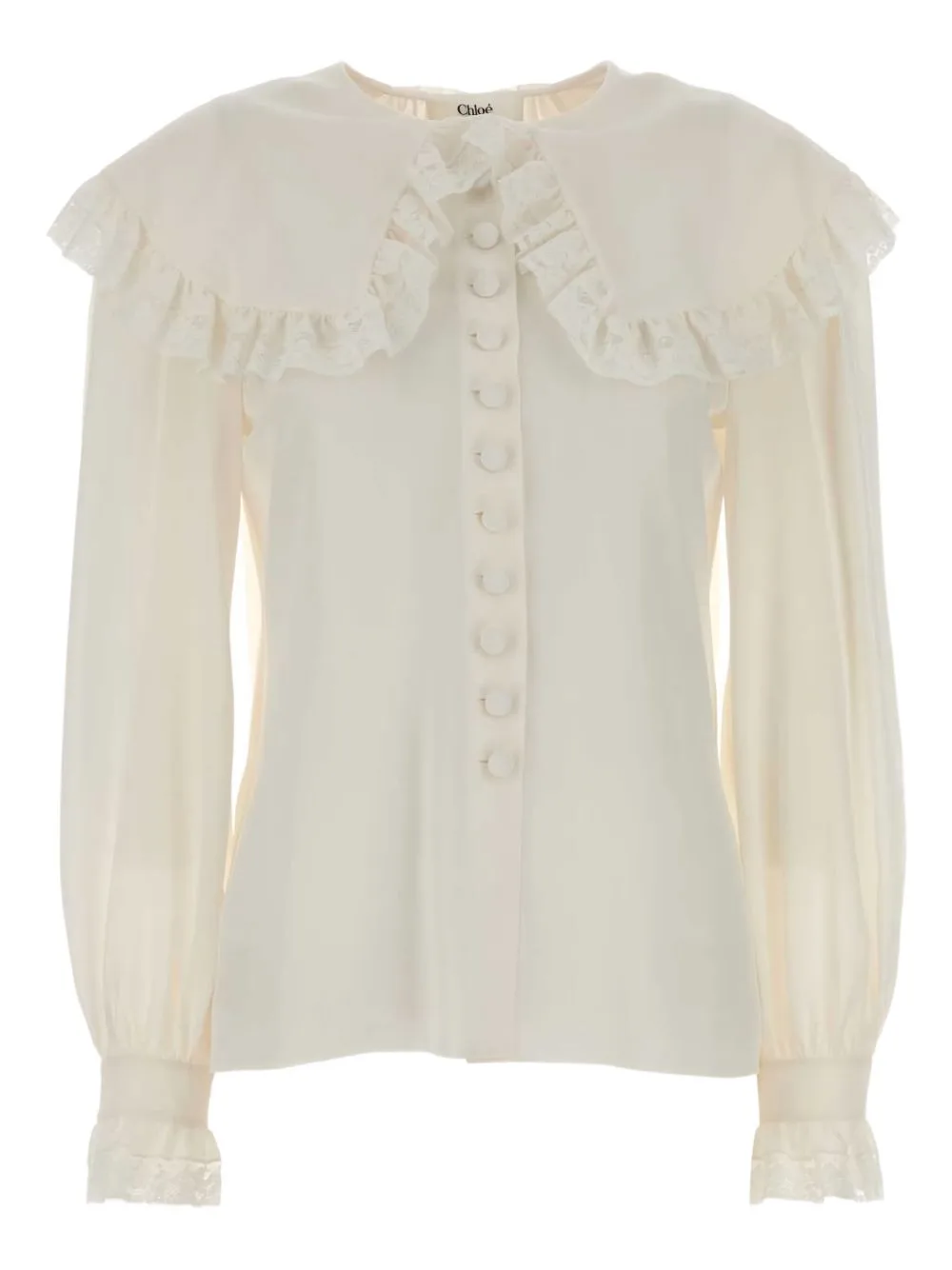 Lace-Trimmed Blouse by Chloé
