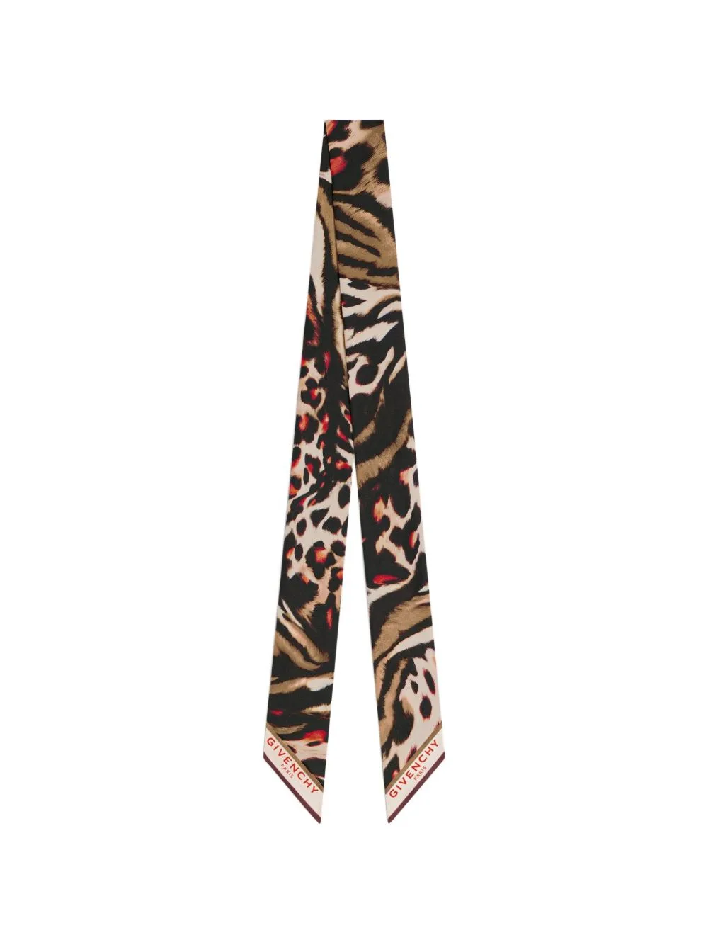 Bandeau in Silk with Abstract Animal Print by Givenchy