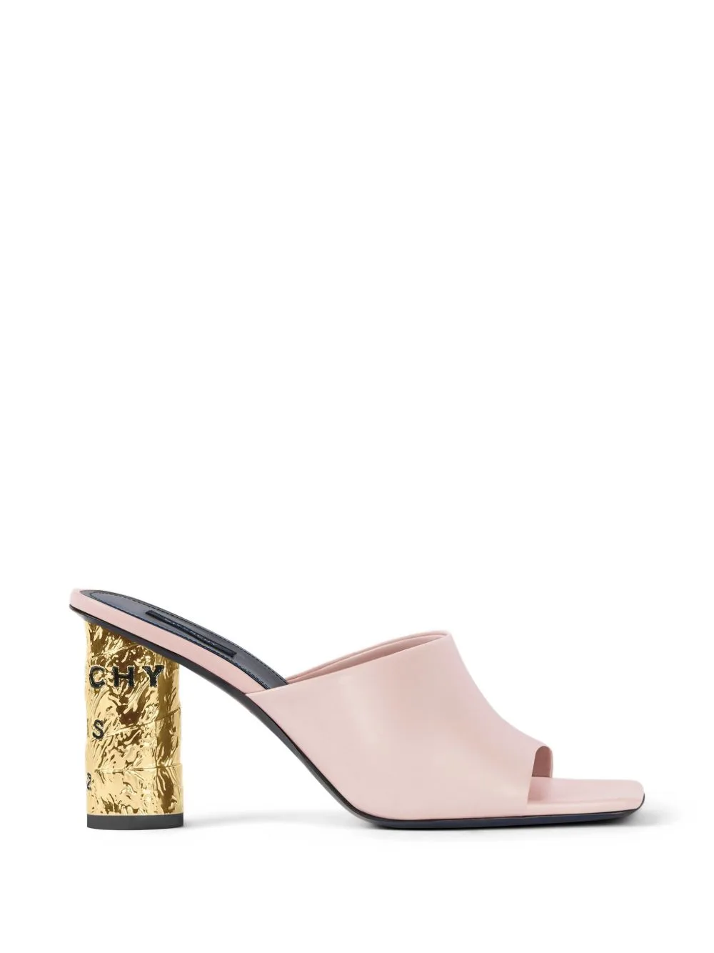 Tape Heeled Mules in Leather by Givenchy