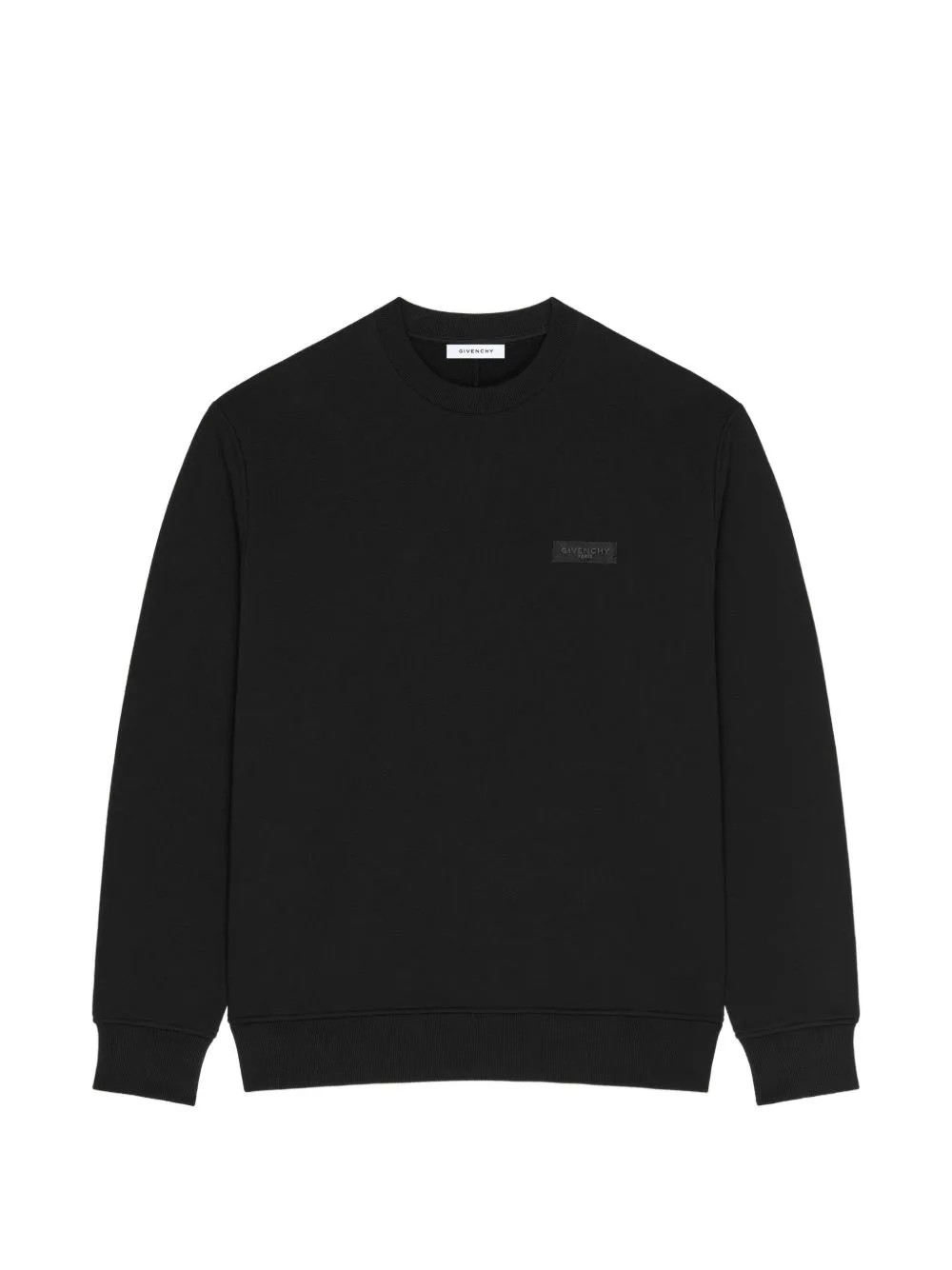 Sweatshirt in Fleece with Givenchy Paris Gros Grain