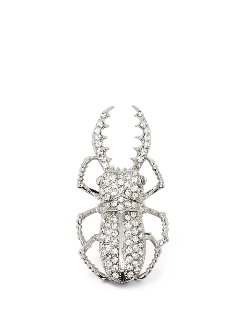 Crystal-Embellished Beetle Earrings by Blumarine
