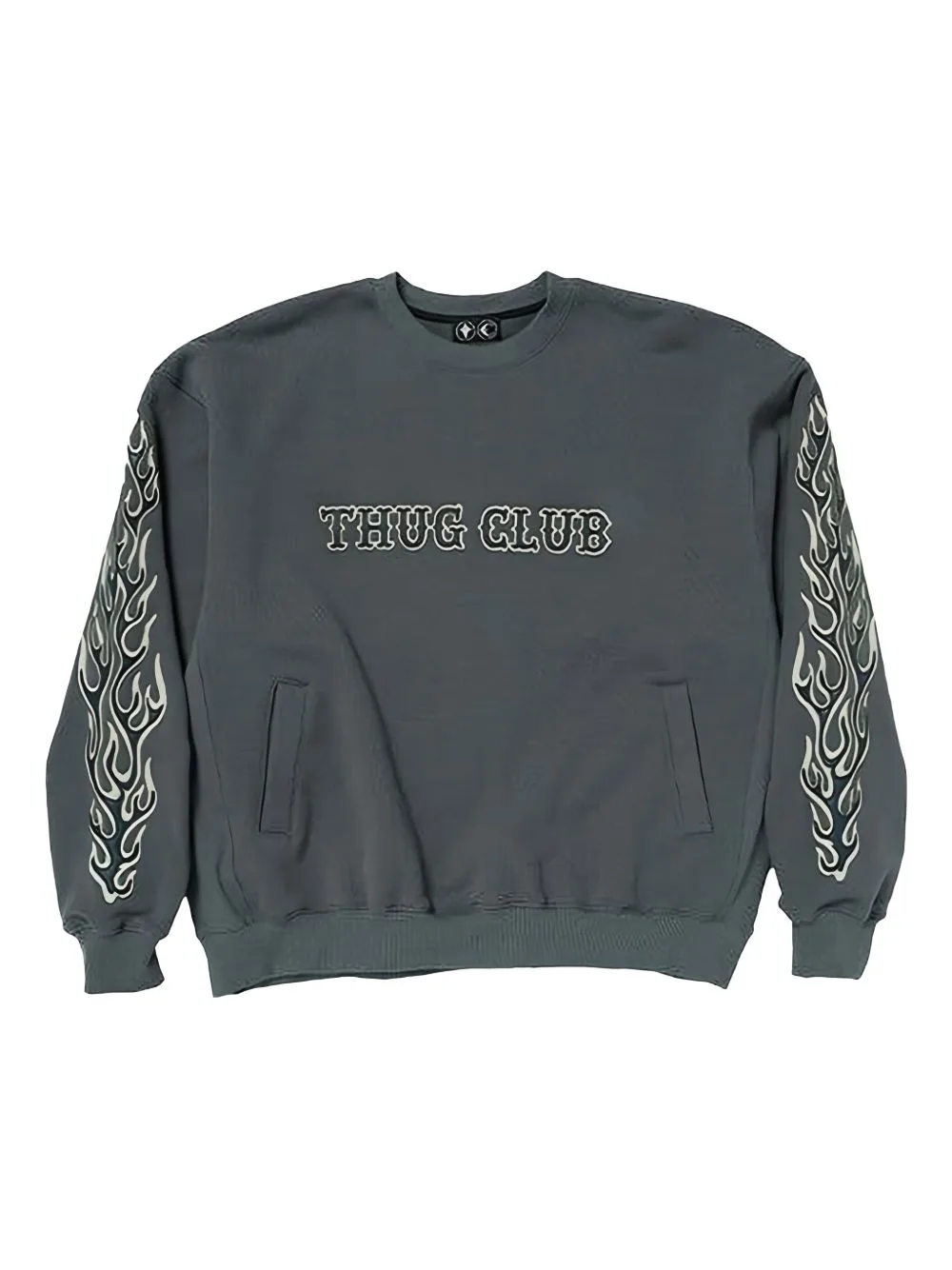 Leather Flame Sweatshirt by THUG CLUB