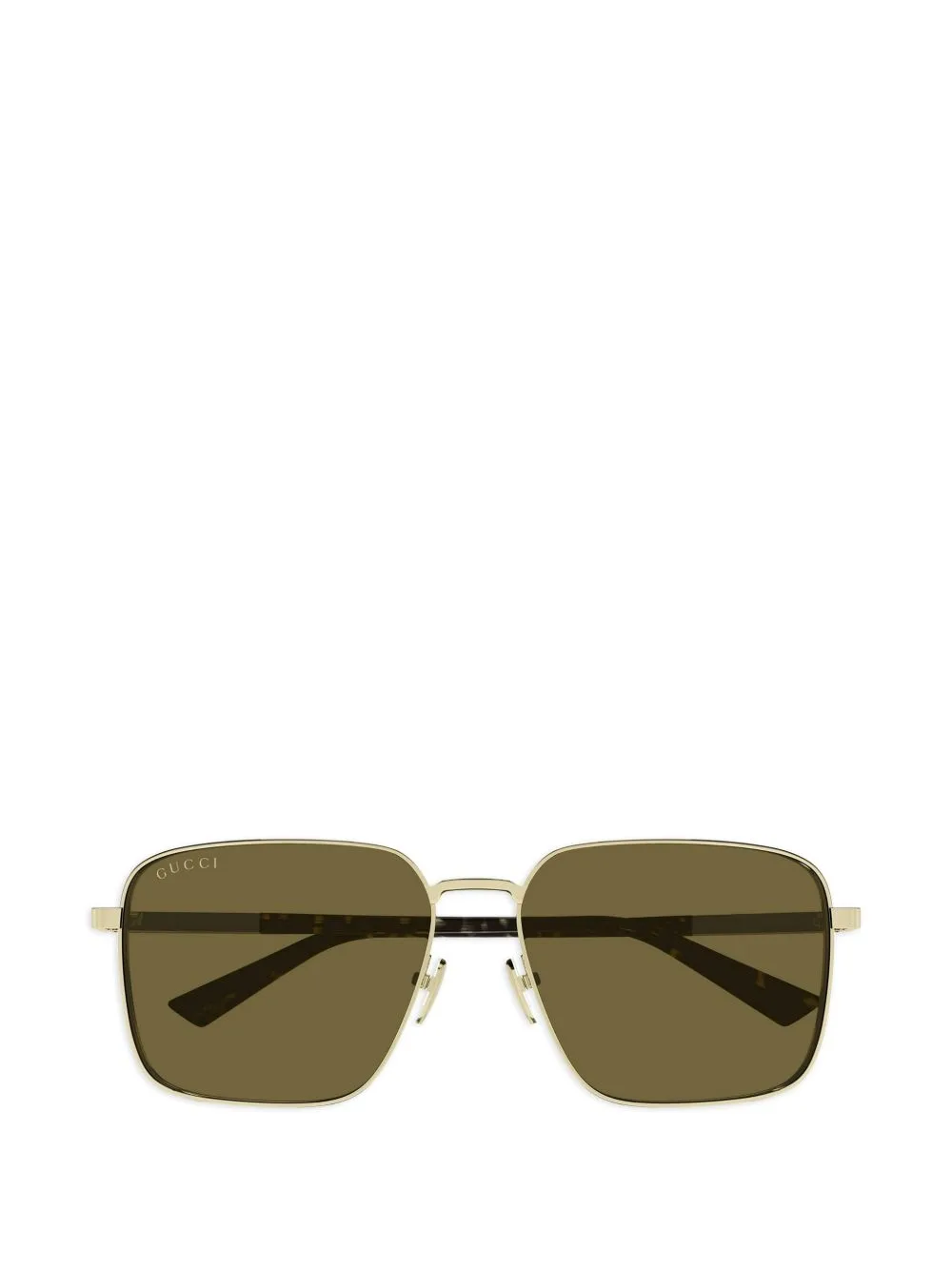 Square-Frame Web-Stripe Sunglasses by Gucci Eyewear