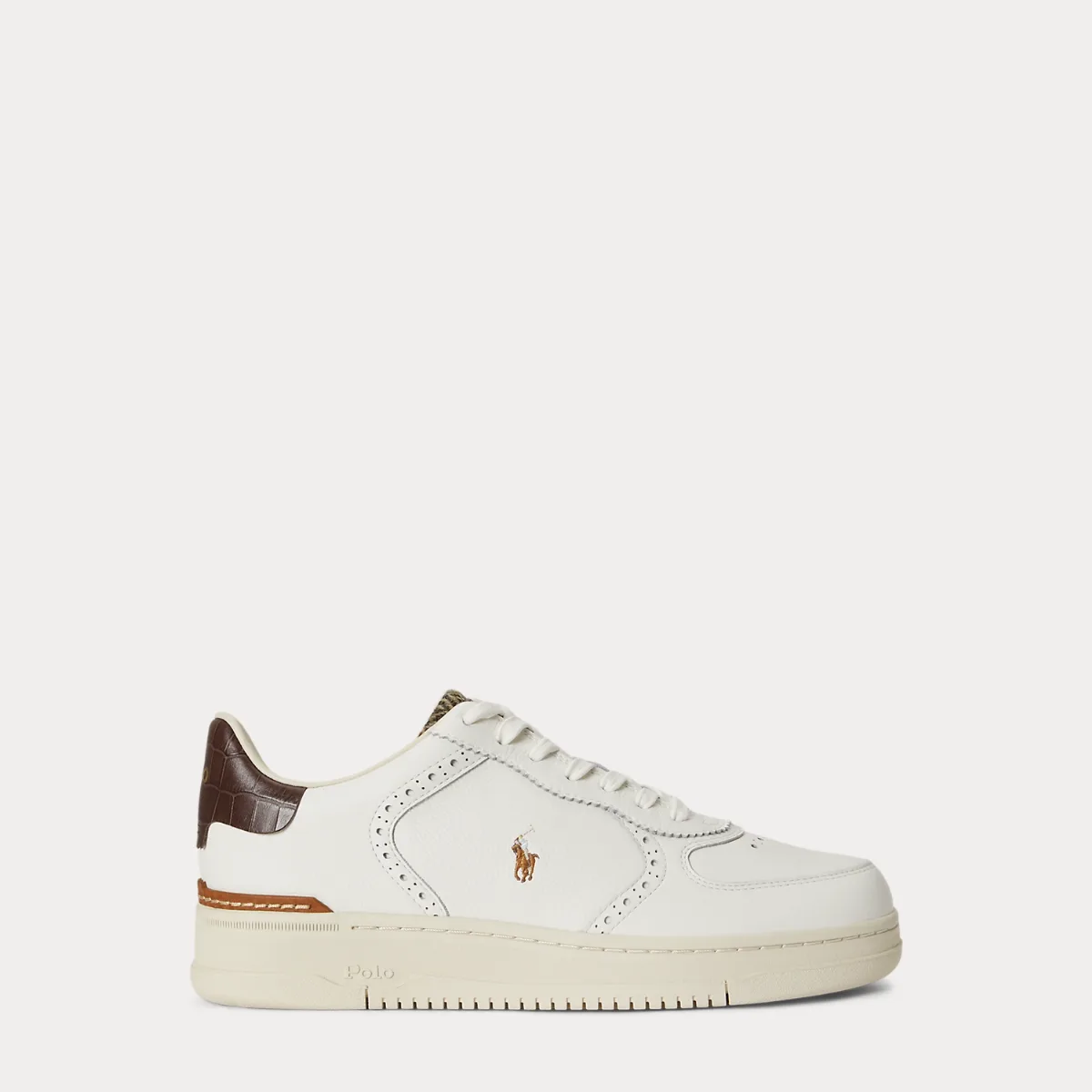 Masters Court Leather Brogue Trainer by Ralph Lauren Polo Sport