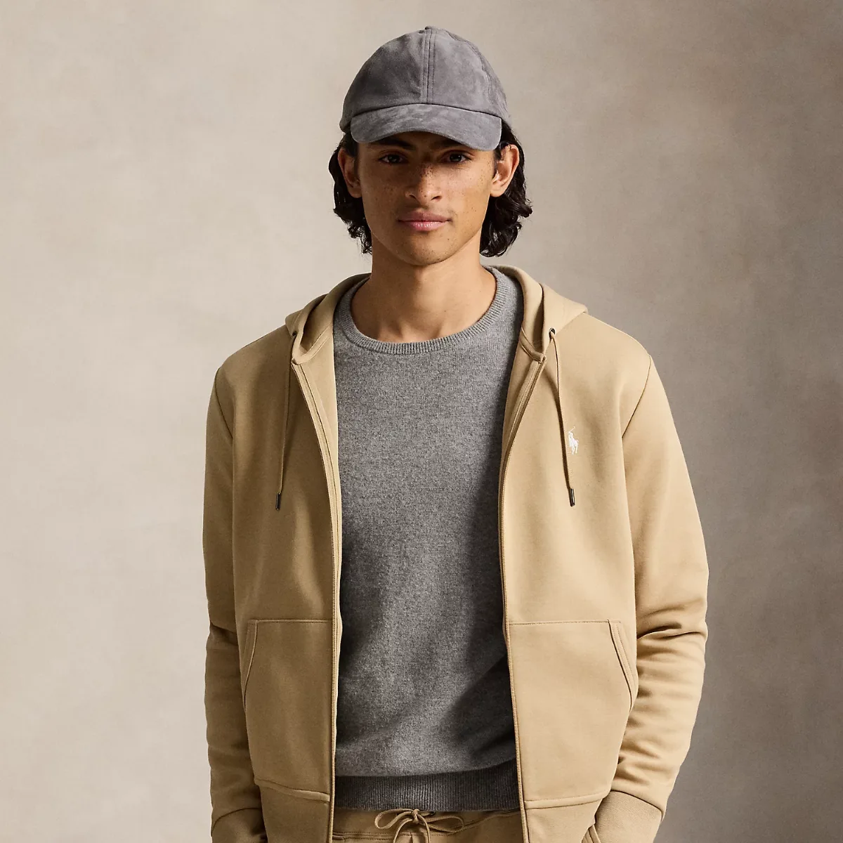 Double-Knit Full-Zip Hoodie by Polo Ralph Lauren