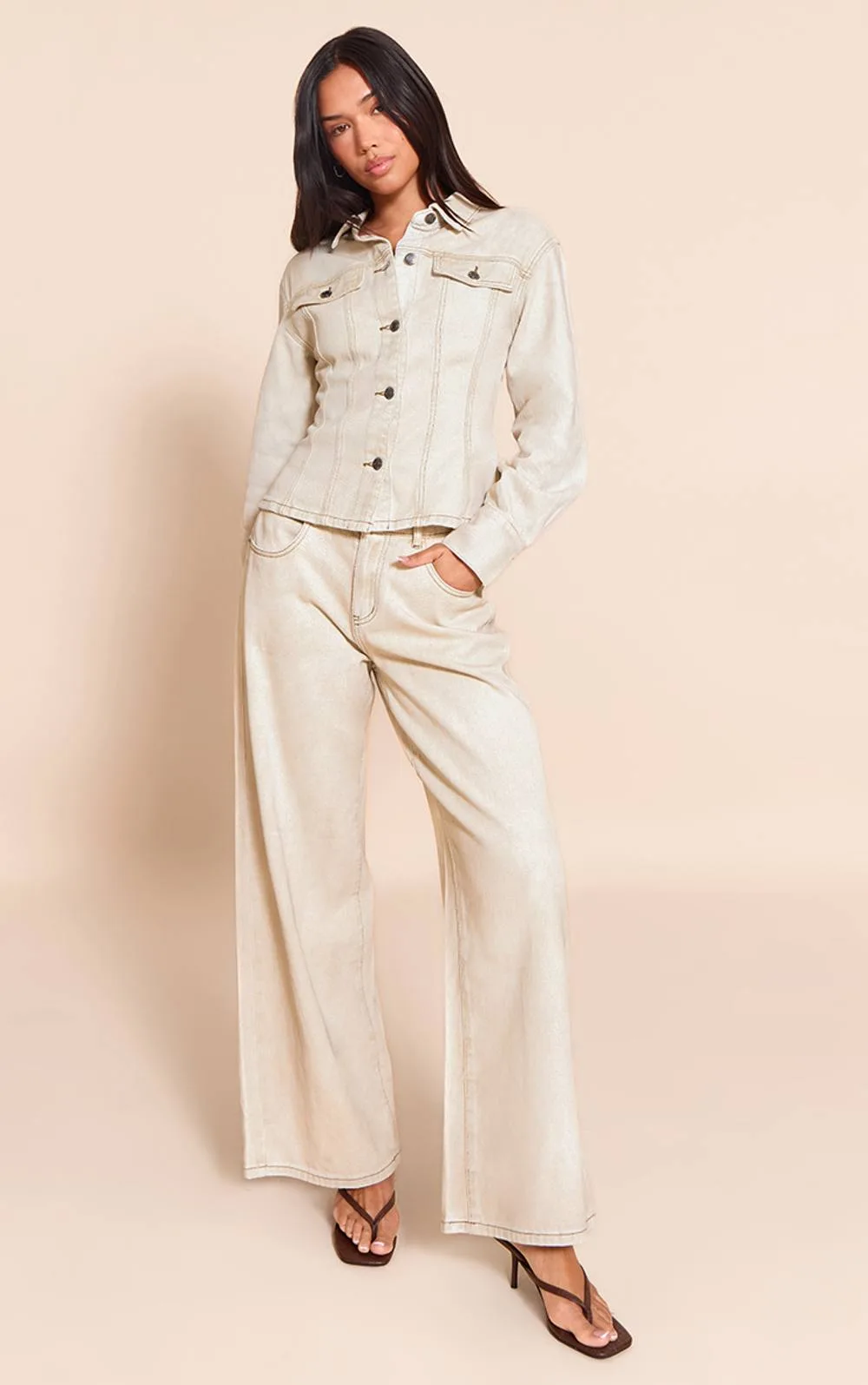 Waist Wide Leg Jeans