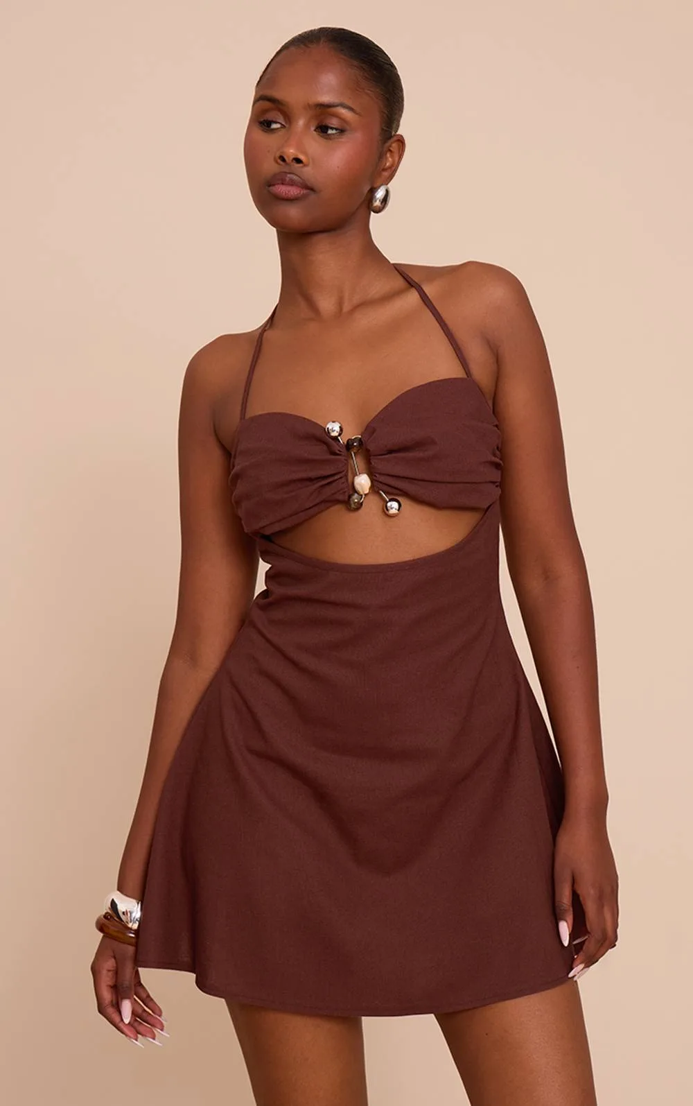 Trim Detail Shift Dress