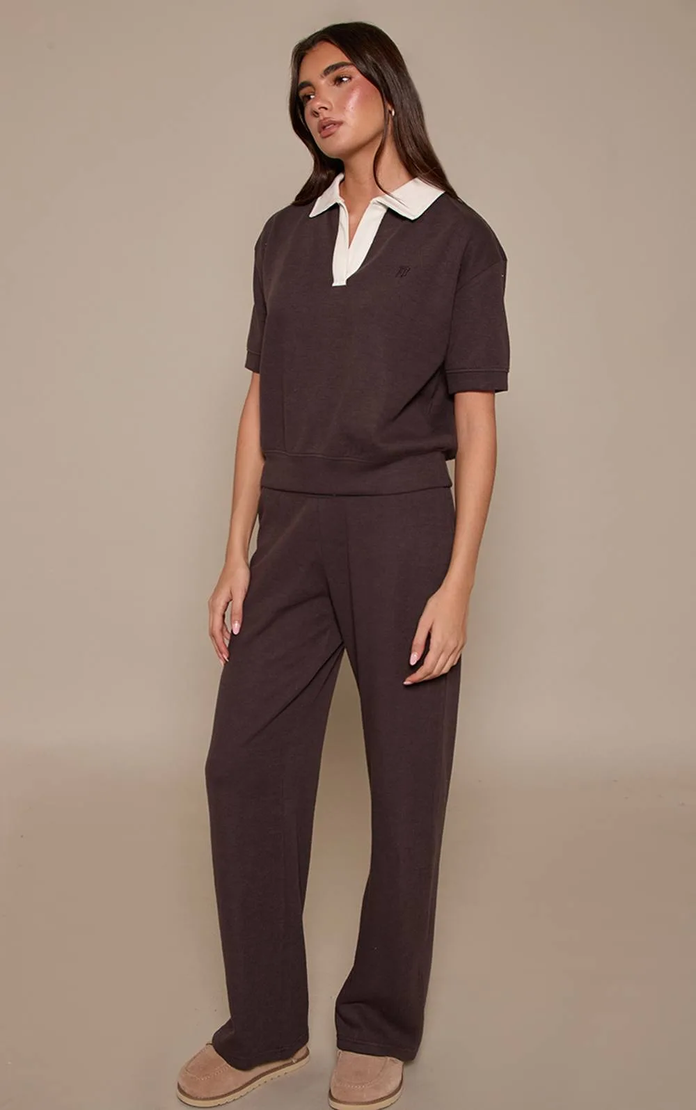 Rib Thin Waistband Trousers Co-Ord