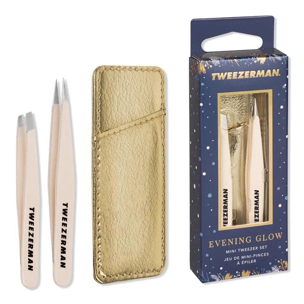 Evening Glow Mini Tweezer Set with Case by Tweezerman