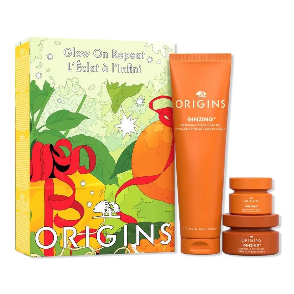 Glow on Repeat GinZing 3 Piece Skincare Gift Set by Origins