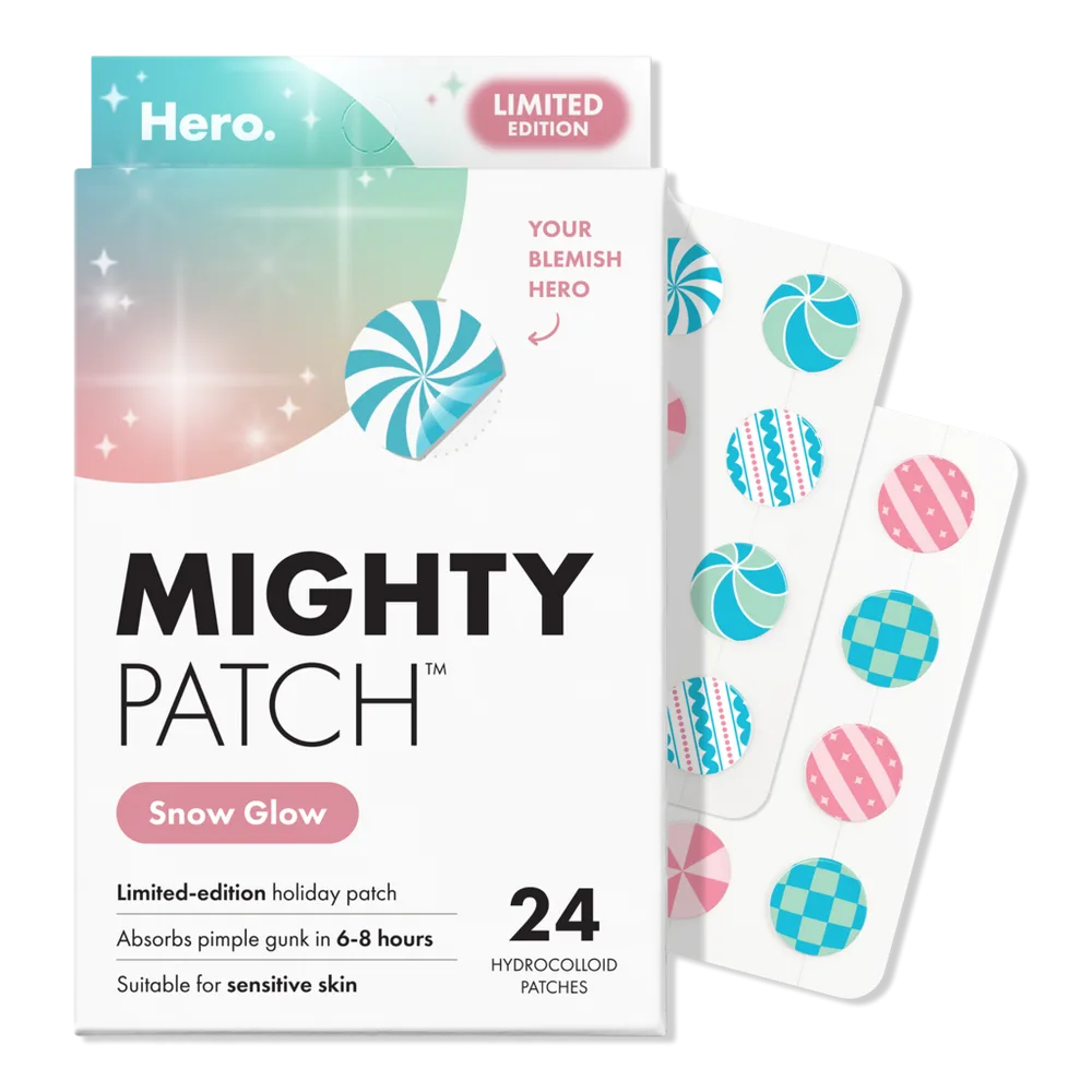 Mighty Patch Snow Glow Holiday Hydrocolloid Pimple Patches by Hero Cosmetics