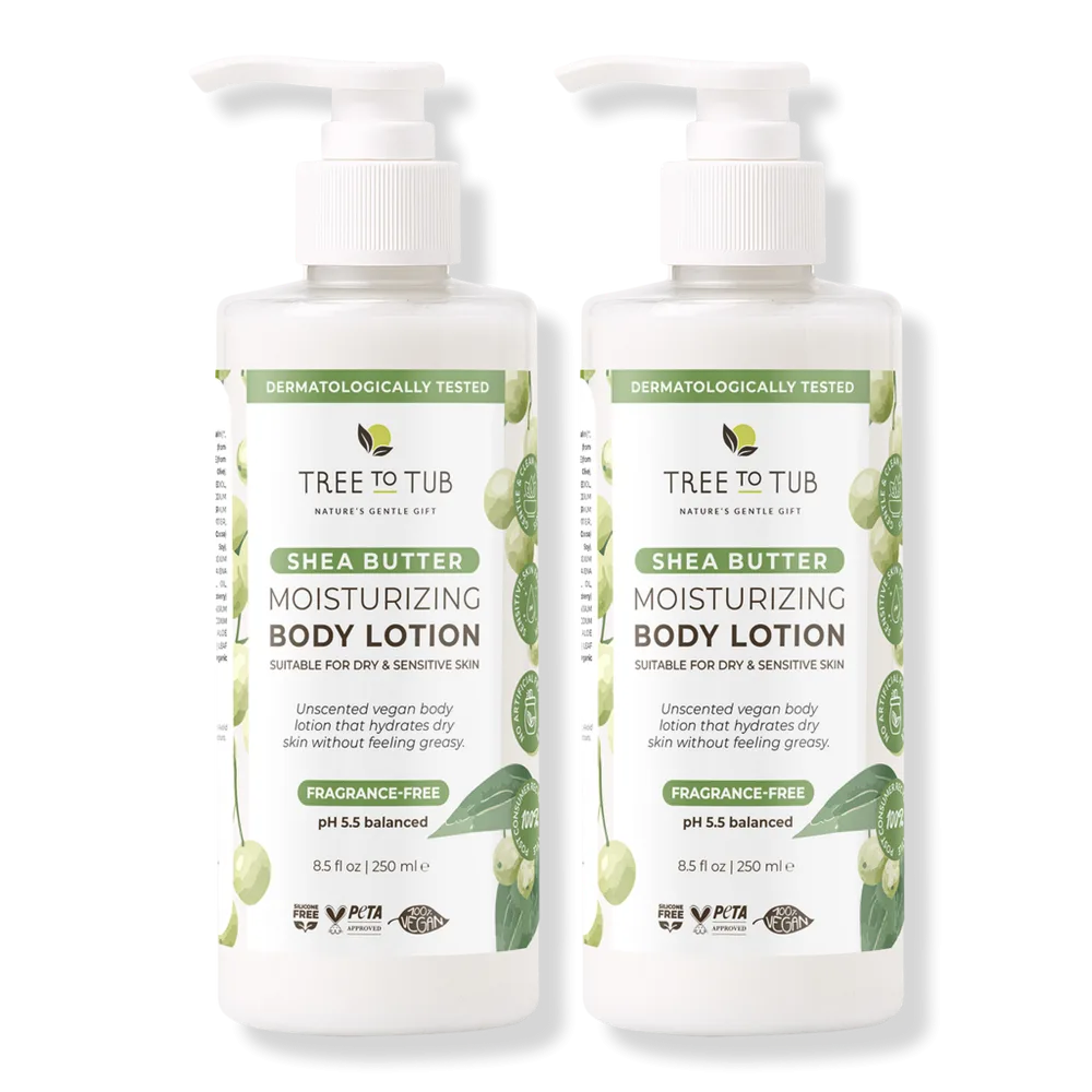 Fragrance-Free Shea Butter Moisturizing Body Lotion by Tree To Tub
