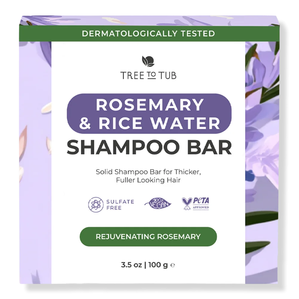 Rosemary & Rice Water Shampoo Bar by Tree To Tub