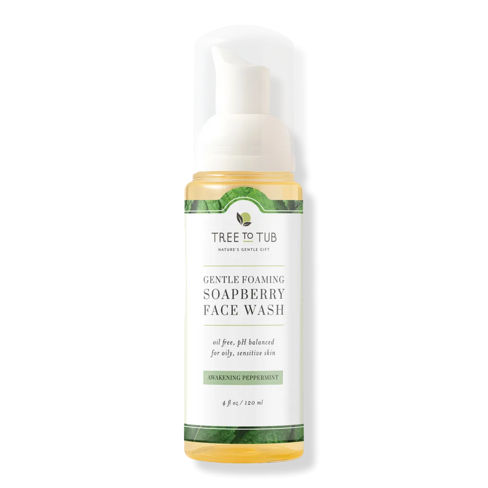 Soapberry Foaming Face Wash in Awakening Peppermint by Tree To Tub