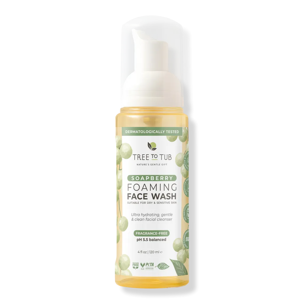 Fragrance-Free Soapberry Foaming Face Wash by Tree To Tub