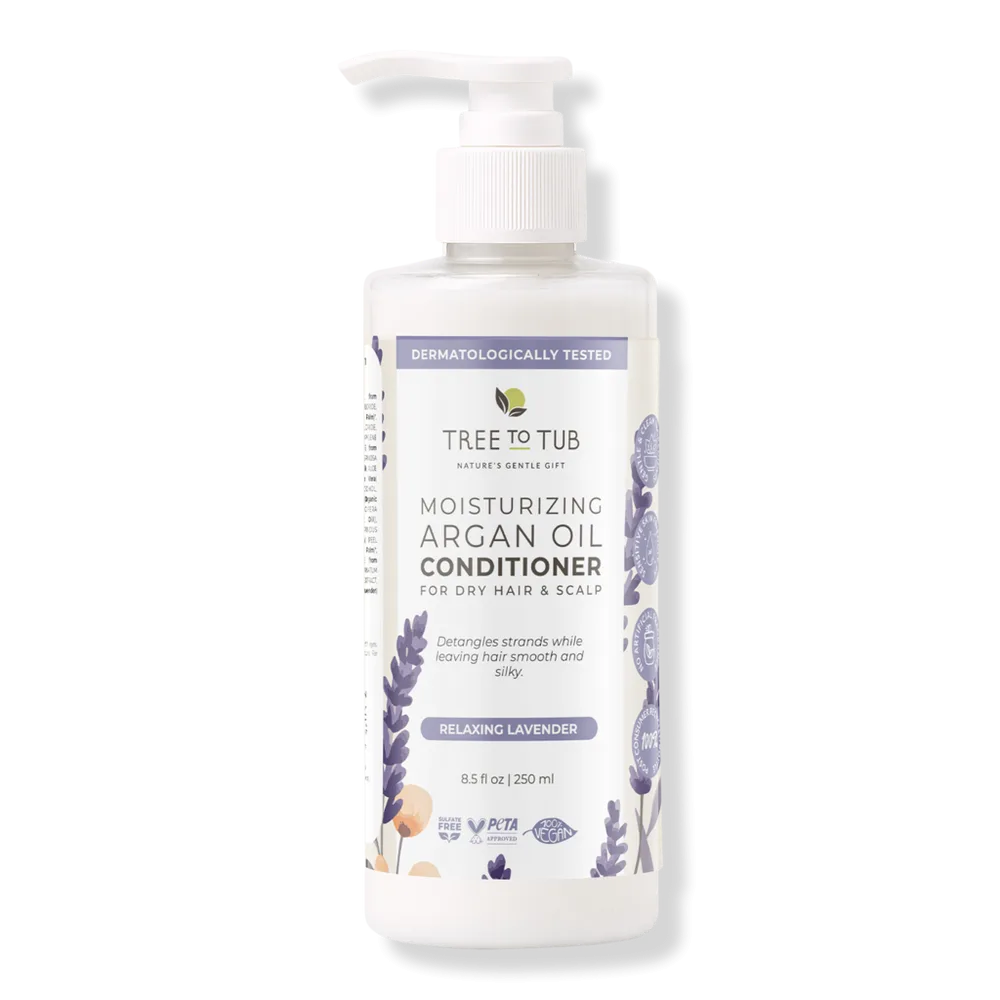 Moisturizing Argan Oil Conditioner in Relaxing Lavender by Tree To Tub