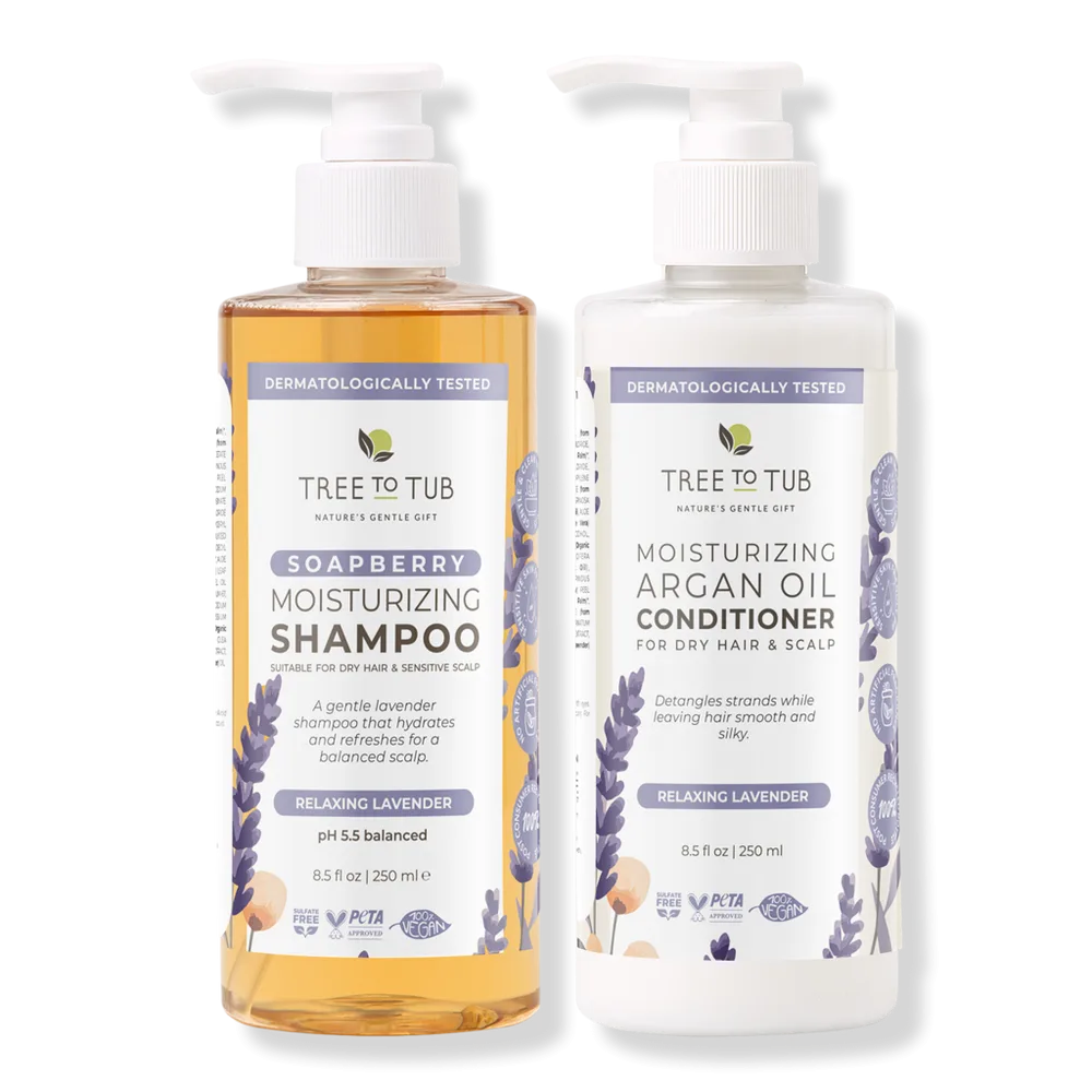 Argan Oil Shampoo & Conditioner with Lavender by Tree To Tub