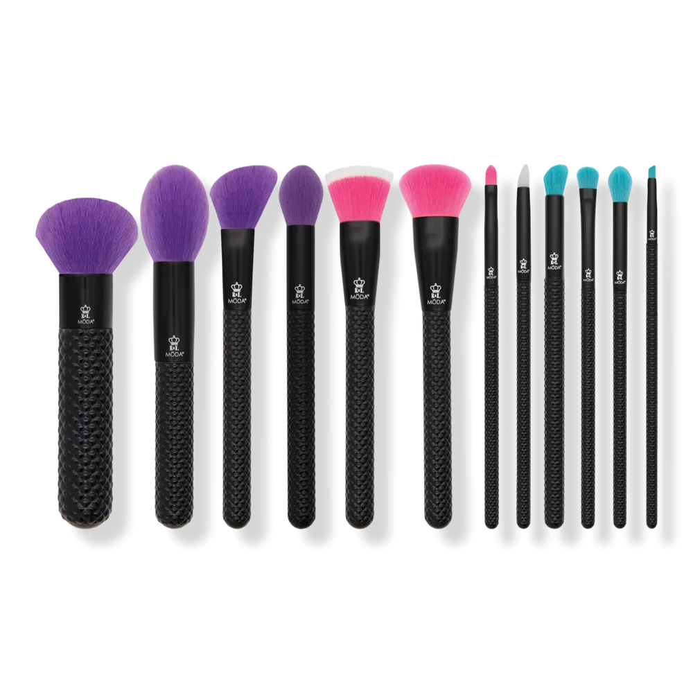 Neon Nights Makeup Brush Bundle by MODA