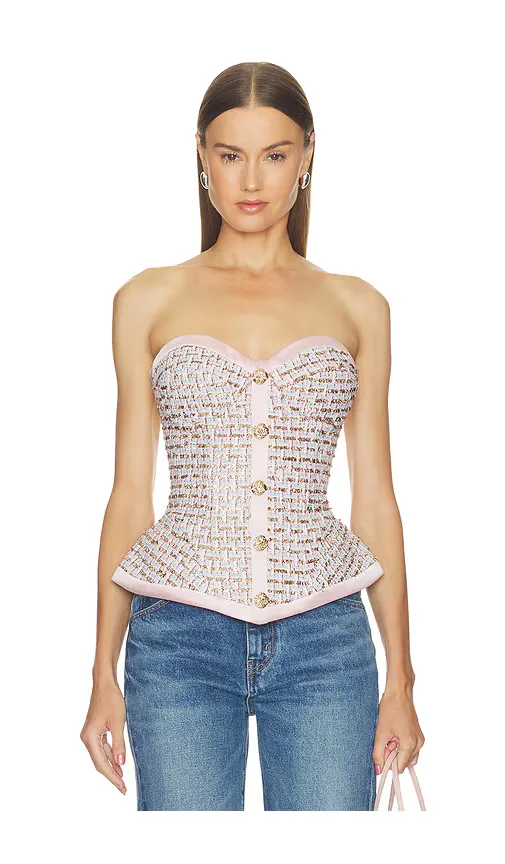 Maya Pink Top by Nadine Merabi