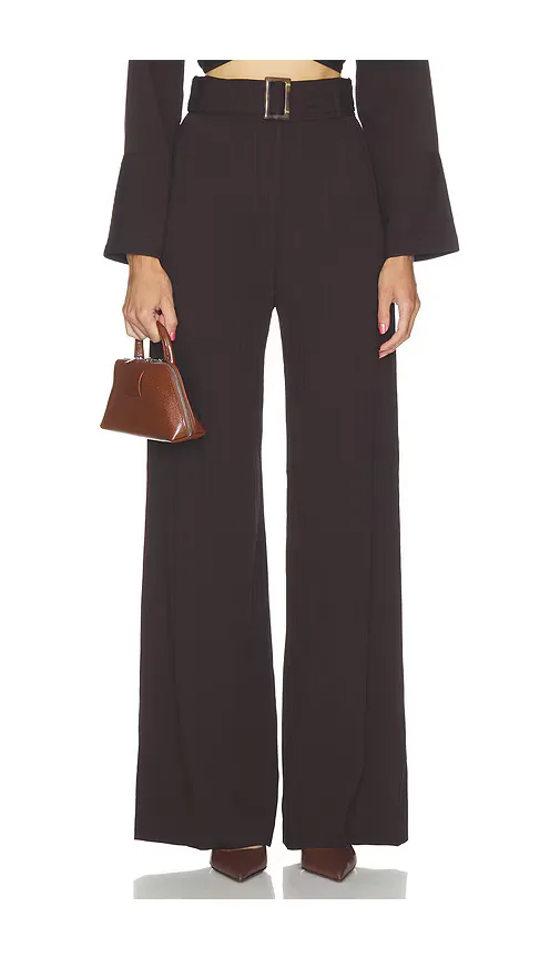 Belted Wide Leg Trouser