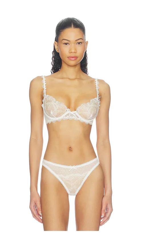 Chantilly Bows Underwire Bra by For Love & Lemons