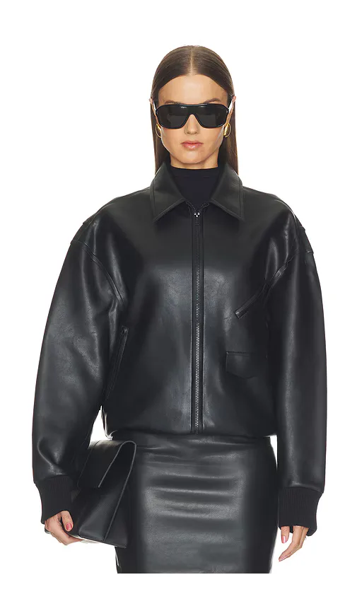Oversized Classic Zip Front Jacket by Norma Kamali