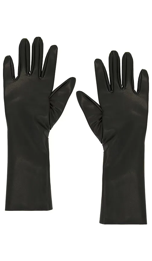 Short Gloves in Black by Norma Kamali