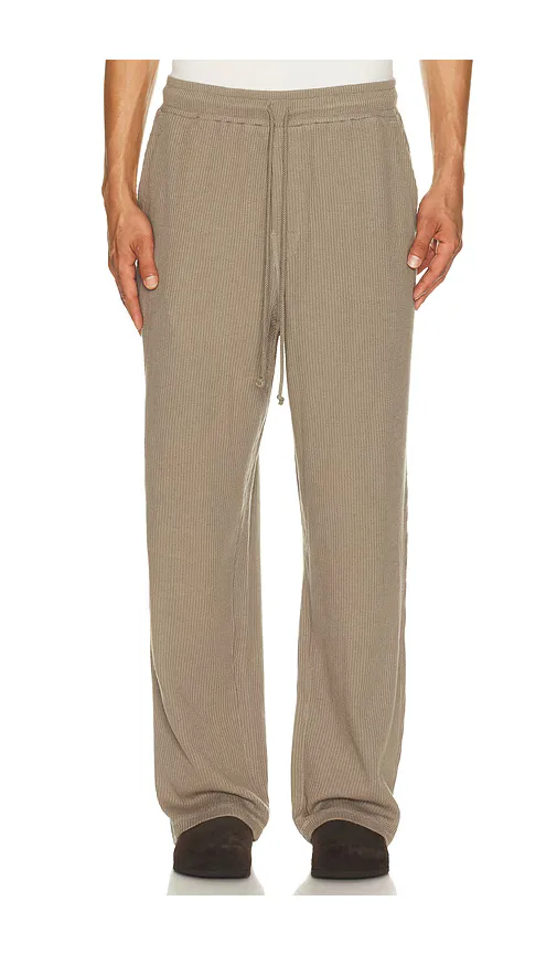 Waffle Straight Leg Pant