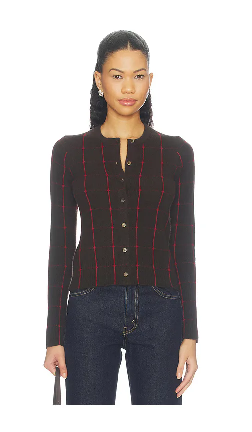 Jane Checker Cardigan by Guest In Residence