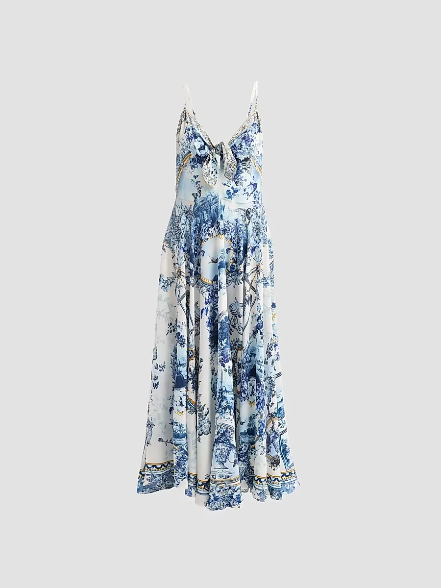 Parlor Print Silk Maxi Dress by Camilla