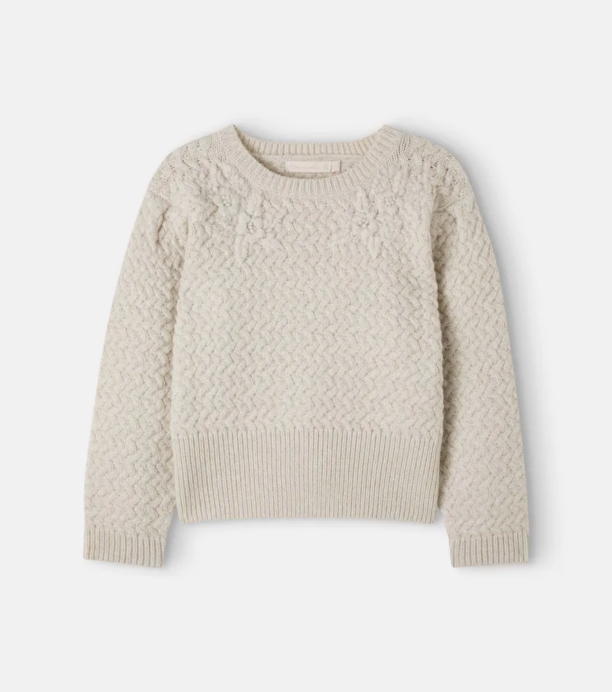 Stefania Floral Sweater by C'era Una Volta