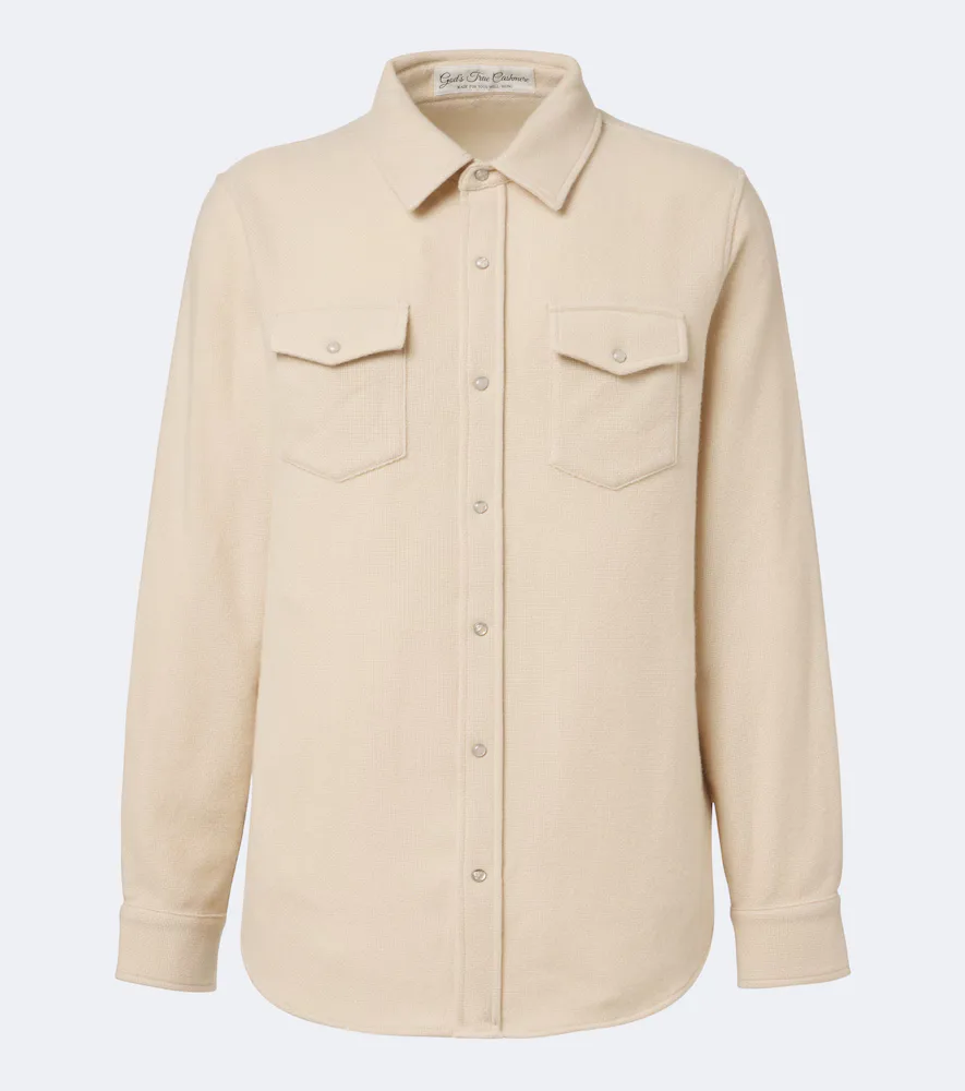 Cashmere Shirt with Rose Quartz by God's True Cashmere