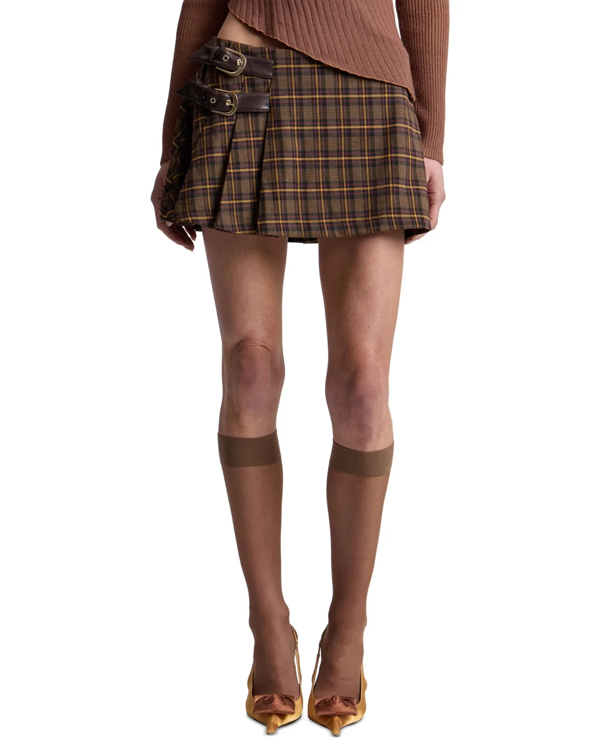 Belted Mini Skort by Avec Les Filles