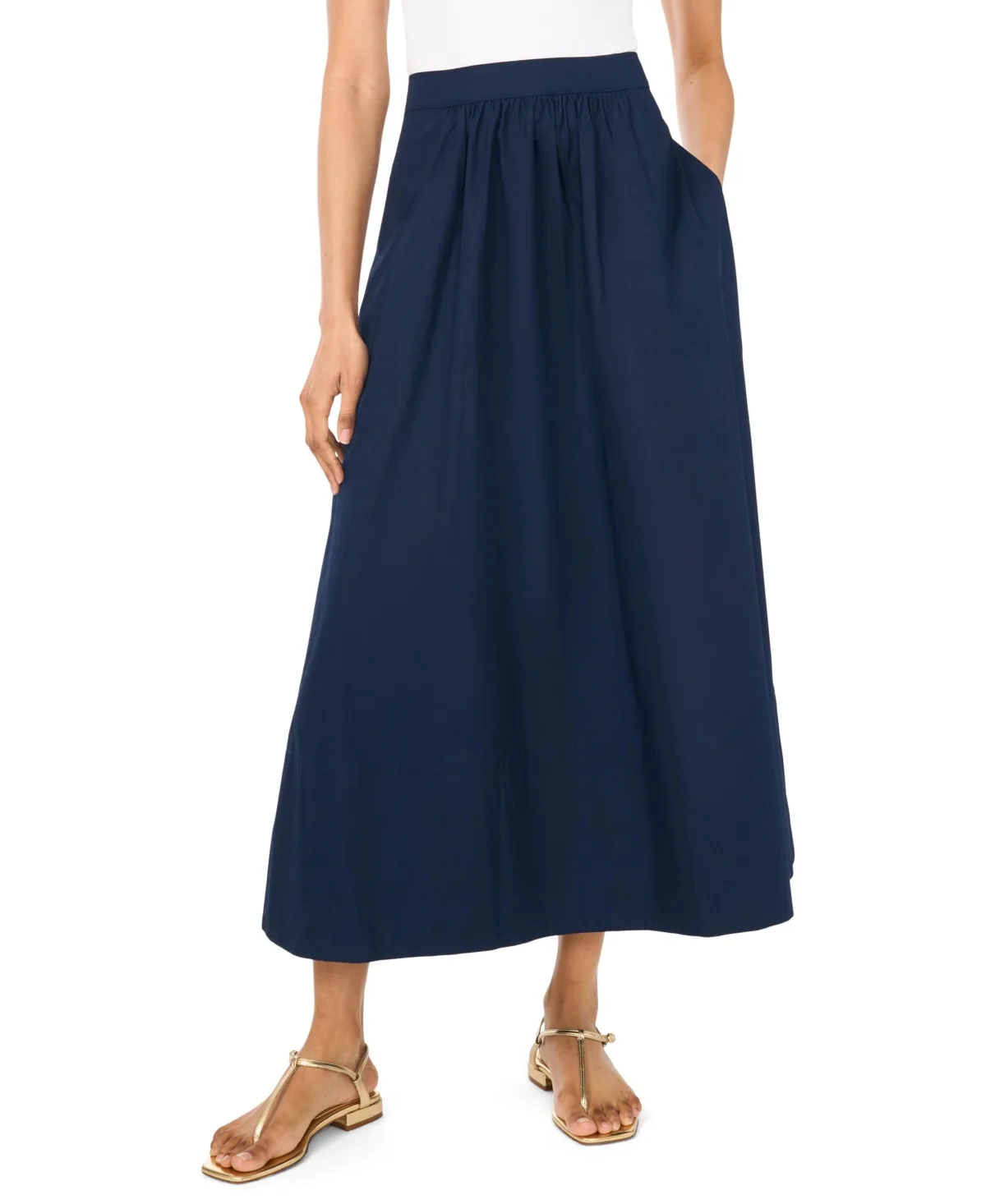 Zipper Long Maxi Skirt by Vince Camuto