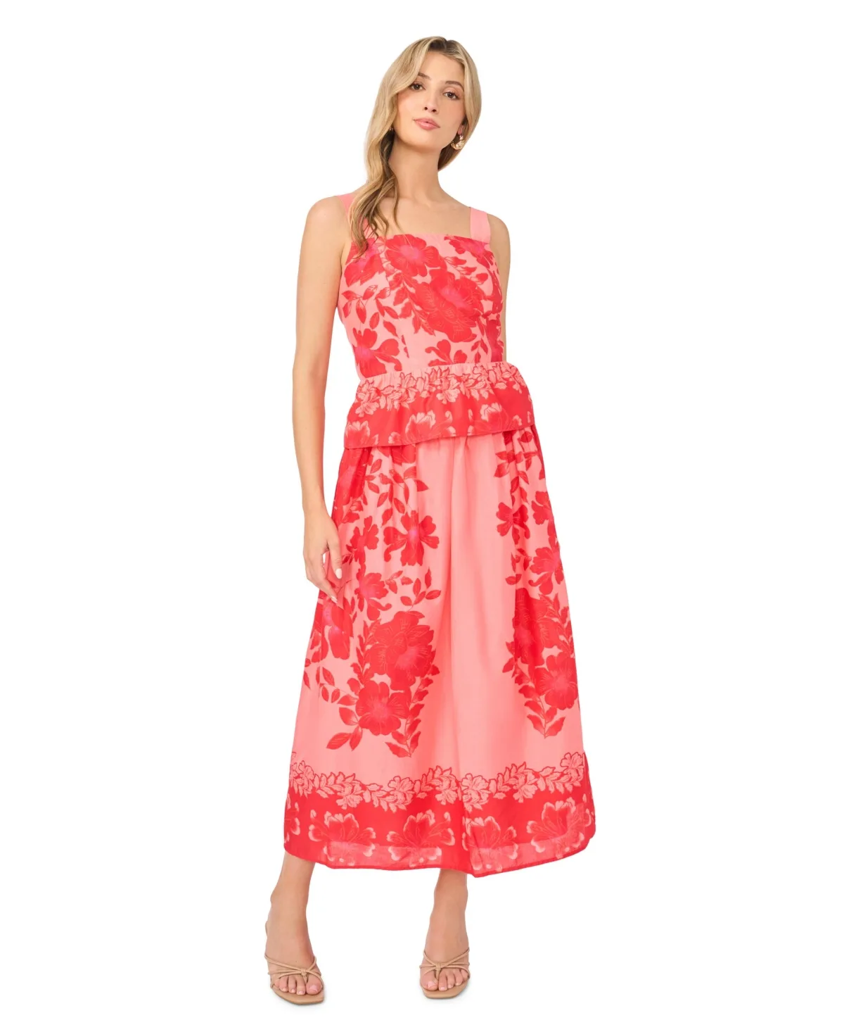 Cotton Pull-On Elastic Waist Skirt by Vince Camuto