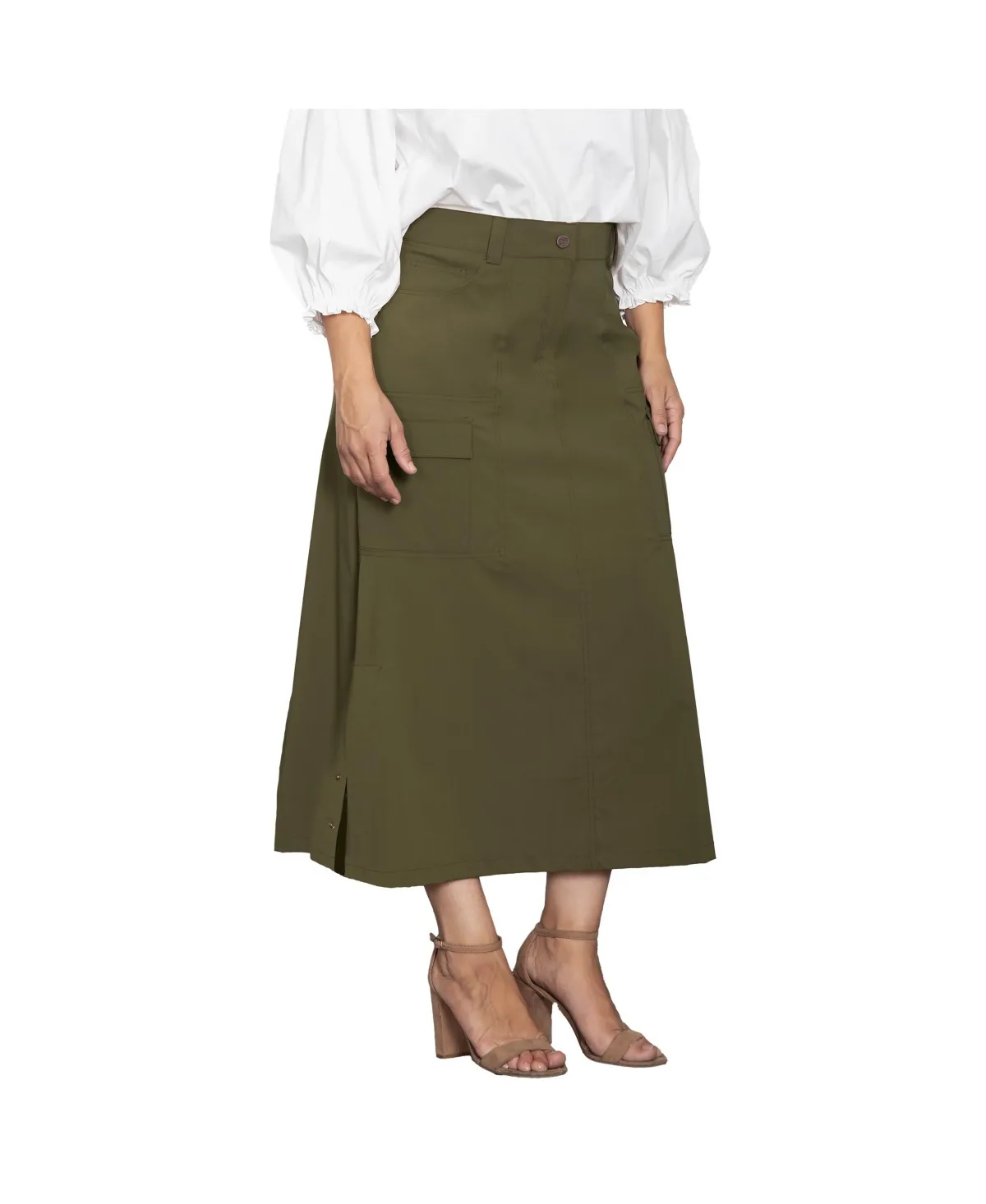 A-Line Cargo Pocket Skirt by Standards & Practices