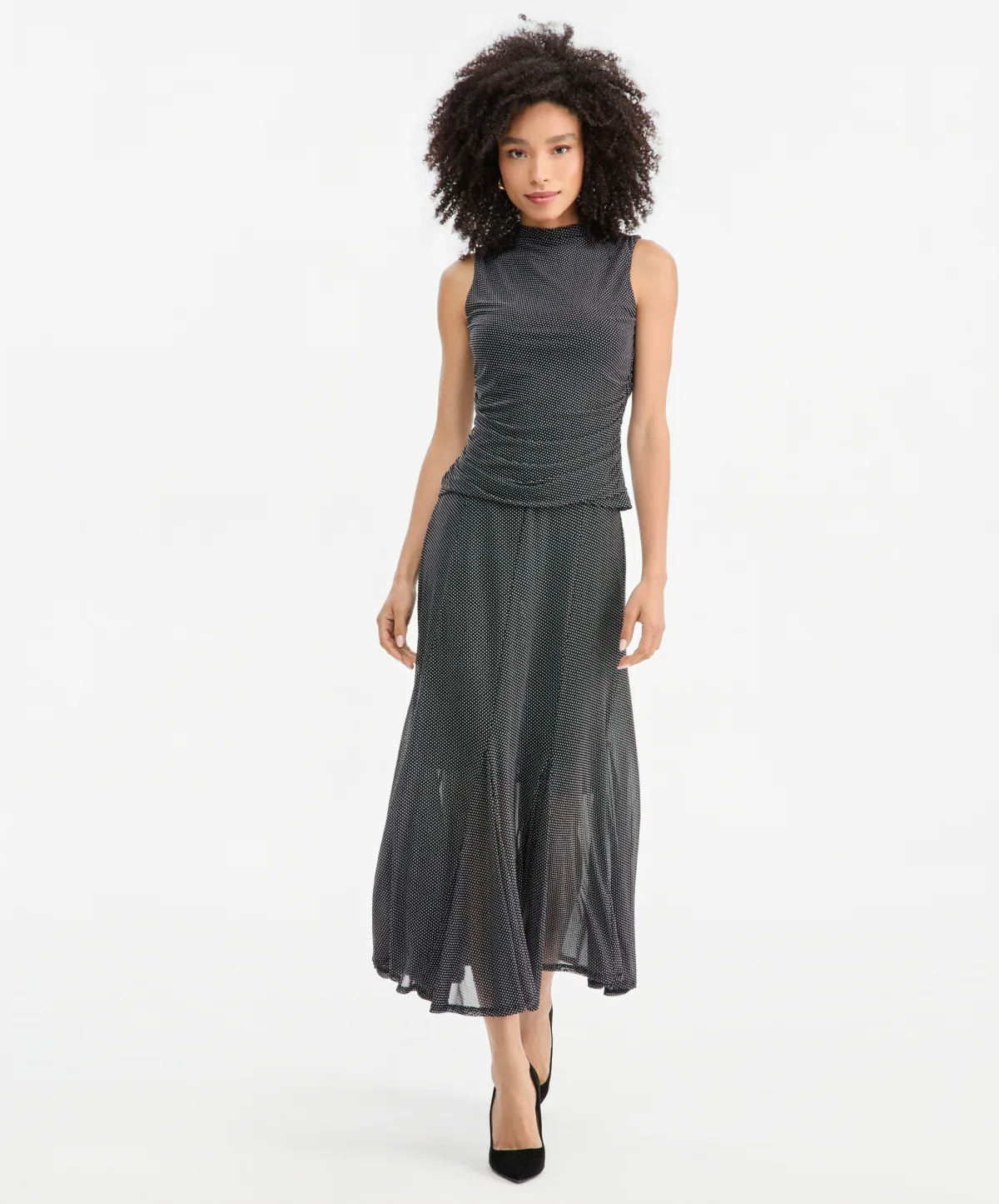 Printed Mesh Midi Skirt by I.n.c. International Concepts