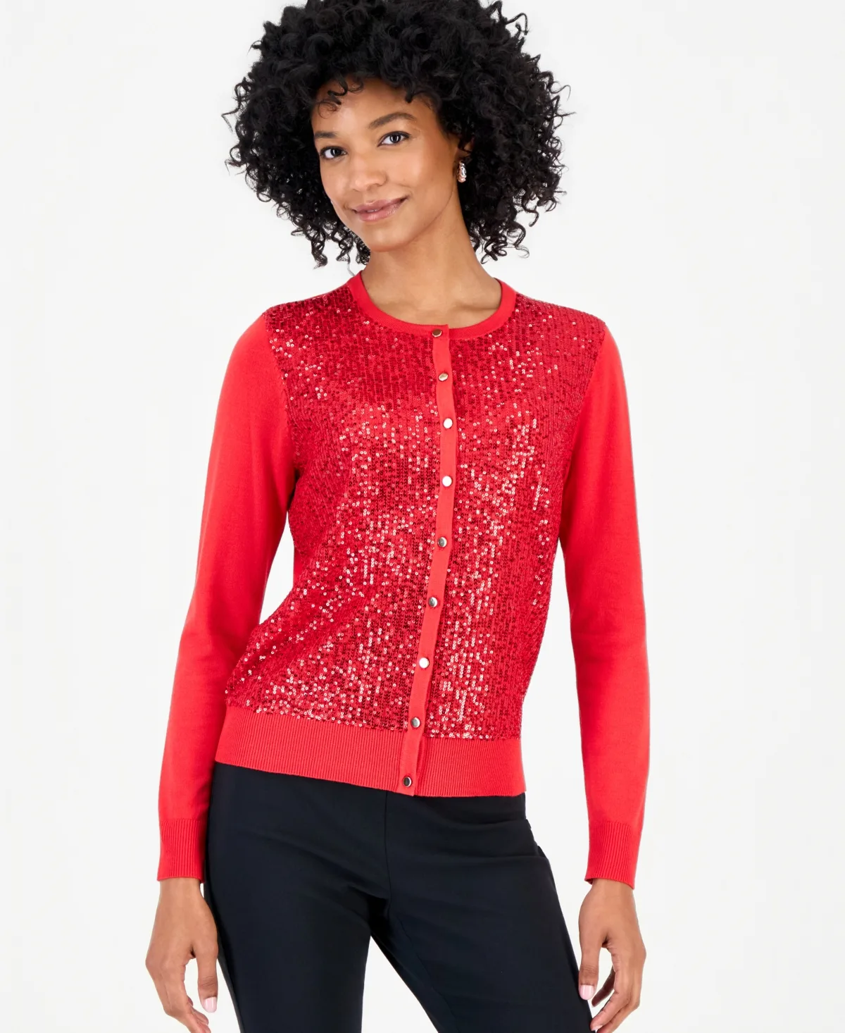 Sequin Party Cardigan by Jm Collection