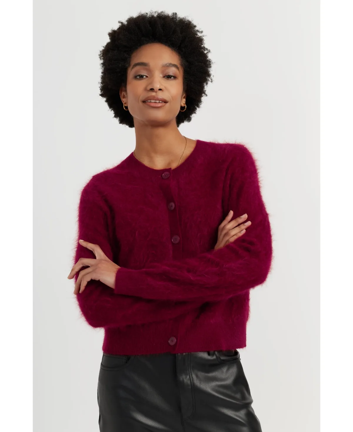 Brushed Cashmere Cardigan by Chinti & Parker