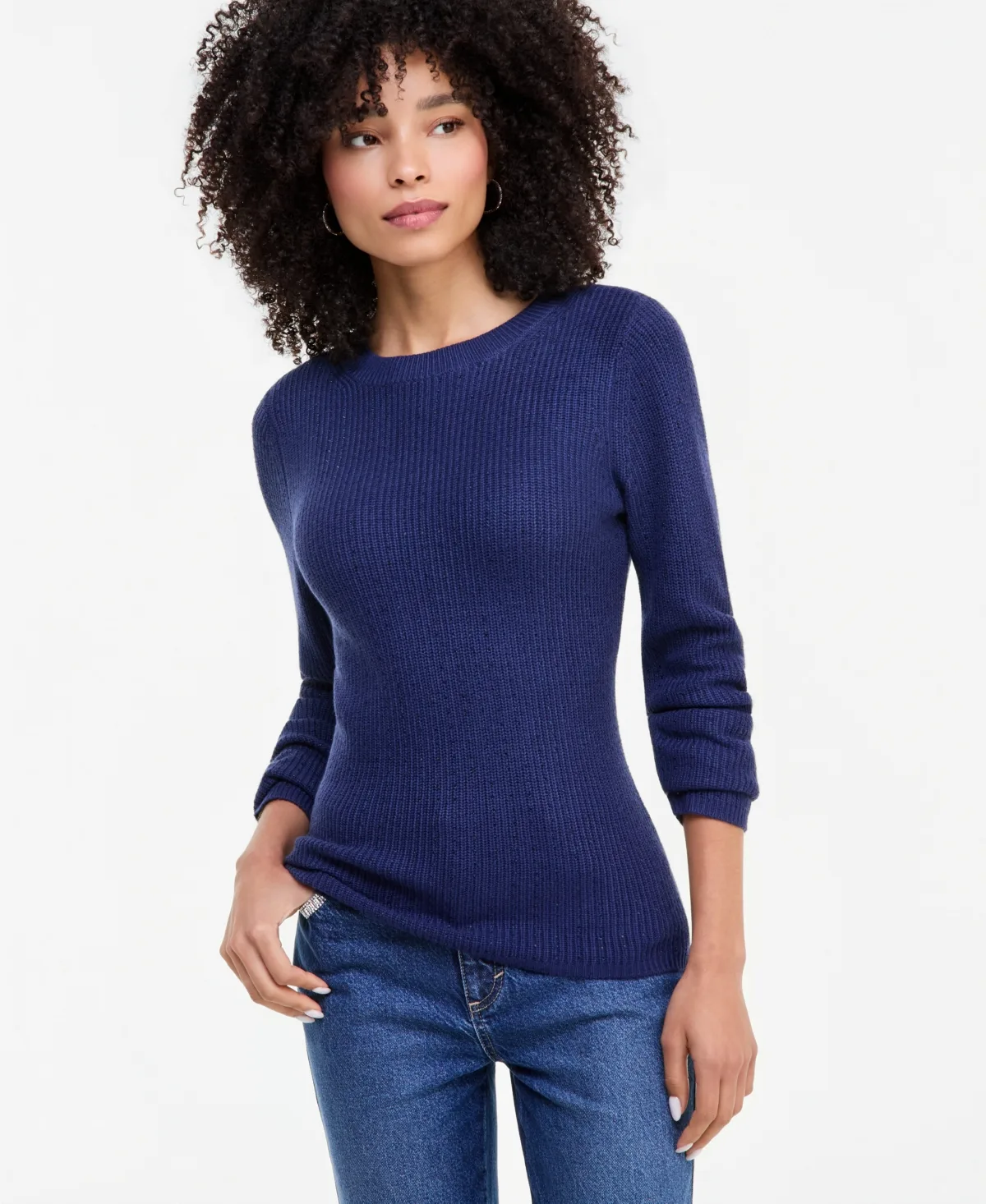 Rhinestone Rib Sweater by I.n.c. International Concepts
