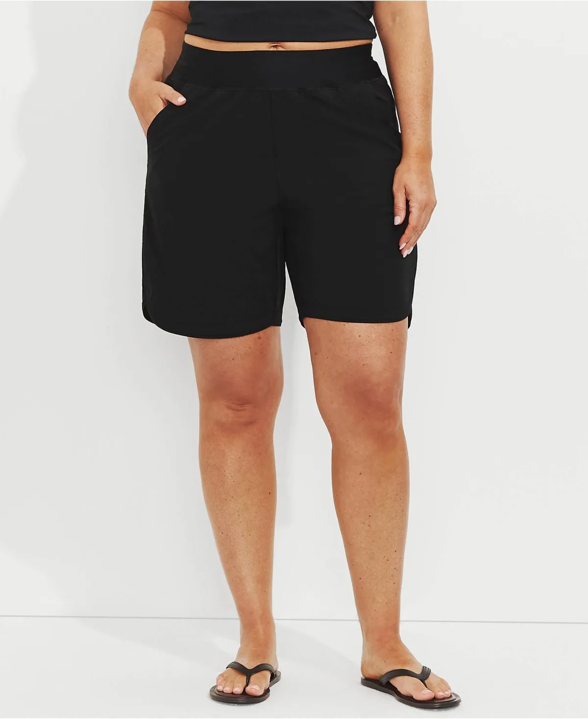 Sunshade Upf 50 9" Board Shorts with Panty by Lands' End