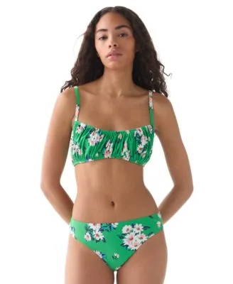 Shirred Bralette Top High Cut Bottoms by Kate Spade New York